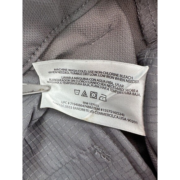 Banana Republic Pants Mens 40x30 Gray Performance Golf Tech Zip Pocket Polyester - Picture 6 of 12
